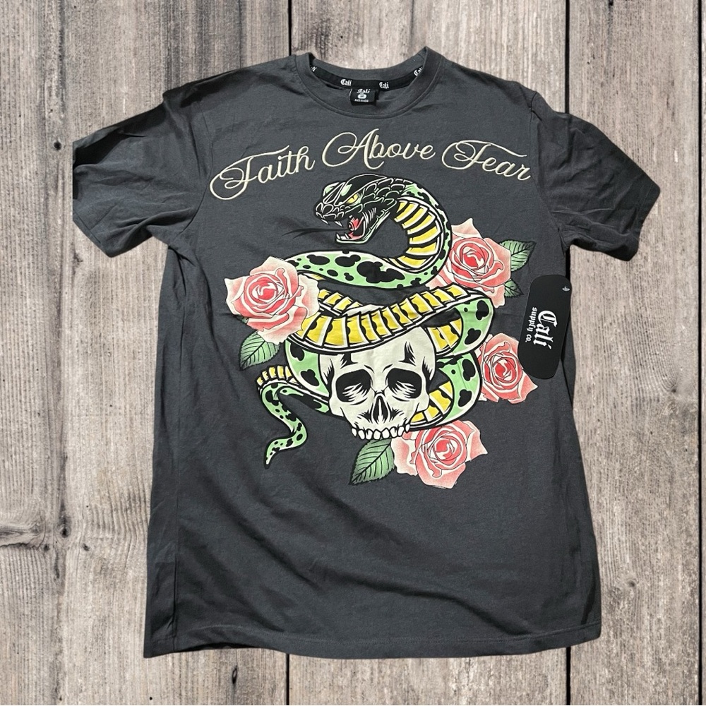 Faith Above Fear Cali Supply Co – Size Medium (New With Tags)